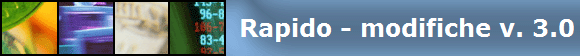 Rapido - modifiche v. 3.0
